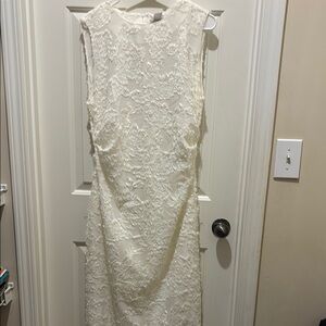 H&M White Midi Dress